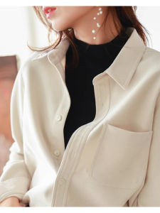 YAOMUHUA | Thick Flannel Loose Fit Shaping Shirt
