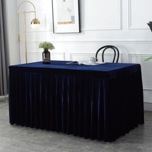 Y7 | Custom Thickened Velvet Tablecloth Red