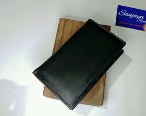 Dompet Kulit Pria 3/4 Lipat Bahan Kulit Sapi Garut
