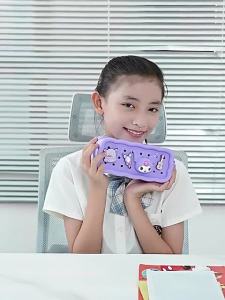 Bevavar​​ Kotak Pensil Silikon Perempuan Lakilaki Tempat Pensil Anak DIY Kartun Case