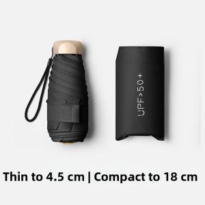 OUKUMAN | Sun UV Protection Mini Compact 5-Fold Umbrella