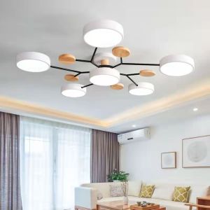 3 Colors Nordic Ceiling Light: A Minimalist Chandelier for Modern Bedrooms