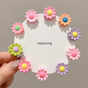 PINK EMPRESS | Dopamine Color Flower Clip For Girls Side Fringe Fixing Hair Accessory