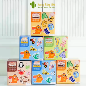 Đồ Chơi Nam Châm Lala Magnet Chủ Đề Chữ Cái Chữ Số Con Vật Phương Tiện Đi Lại Xương Rồng Nhỏ