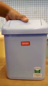 Minowa TEMPAT SAMPAH MINI DUSTBIN DENGAN TUTUP SWING PI-1012 24cm Made In Indonesia!