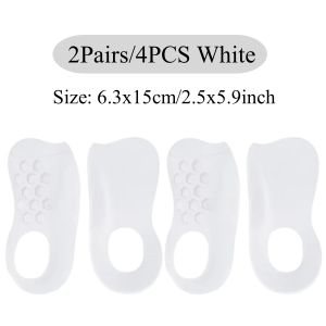 4PCS Arch Support Half Arch Correct Insoles - Orthotic Shoe Insoles High Arch Support for Plantar