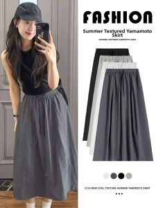 XIANYIJIAO | Wrinkle-Resistant Quick-Drying A-Line Half Skirt for Big Sizes and Petite Women