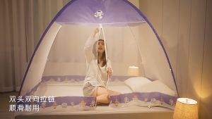 BUCK มุ้งกันยุง มุ้ง มุ่งกันยุง4ฟุต 5ฟุต 6ฟุต มุ้งกาง พับเก็บได้ พกพาสะดวก กางอัตโนมัติ มีประตูซิปเข้าออกง่าย มุ