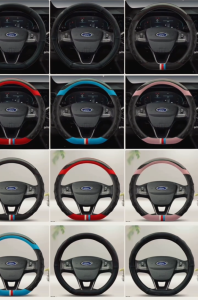 Bọc vô lăng ô tô cho xe Ford Territory da bò và da PU cao cấp thiết kế thoáng khí chống trượt