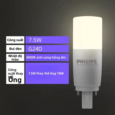 Philips | Đèn LED Siêu Sáng E27 Tiết Kiệm Năng Lượng 3U Thay Thế