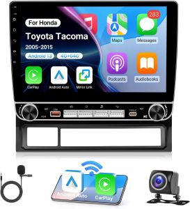 4+64G Car Stereo for Toyota Tacoma 2005-2015(No J.B.L) Wireless Carplay Android Auto 10.1 inch Touch Screen Tacoma Car Radio He