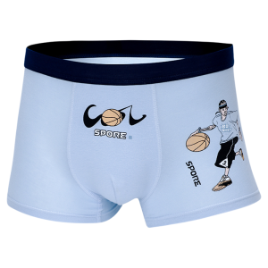Miiow | Pure Cotton Childrens Underwear 2025 Style Boys Mid-Waist Briefs Breathable Antibacterial High Elasticity Developmental Period Shorts