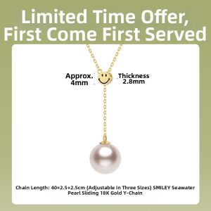 Collaboration Diana 18k Gold Akoya Pearl Necklace