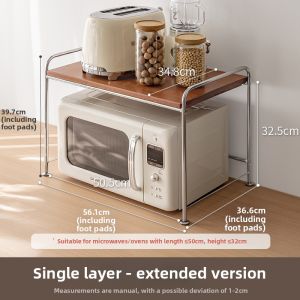 LANJIAOLUO | Microwave Drawer Storage Rack