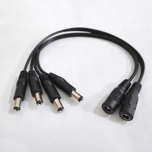 1PC DC Power Splitter Cable 5.5x2.1/2.5 Female To Male Extension Cord For CCTV Camera Router LED Light Power Adapter 30cm