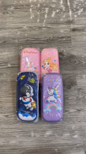 Hộp Bút Hình Hoạt Hình 3D Cứng Cáp Cho Bé – Nhiều Mẫu Dễ Thương 🦄🚀👸
