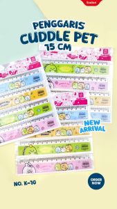 1buah Penggaris 15cm KD-136 LB / Penggaris 15 cm Fancy Karakter