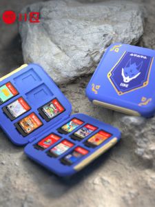 Nintendo Switch OLED Cartoon Magnetic Game Card Box 12-Piece Storage Container NS Accessories Cartridge Holder Play Station