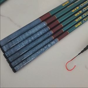 Cần câu tay mini Thạch Anh thu gọn 40cm câu đơn câu cá giải trí độ cứng 3H CD81