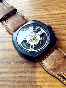 HRITO | Large Dial Student Men Fashion Watch Leather Strap