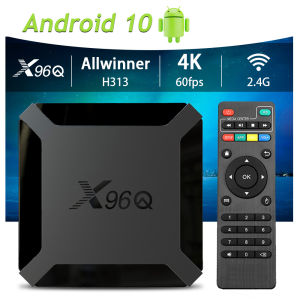 X96Q Android 10.0 Smart TV BOX 1G 8G/2GB 16GB Allwinner H313 Quad Core 4K HD Set Top Box Media Player or Remote