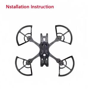 Bộ Cánh Quạt FPV 3 Inch Kèm Vòng Bảo Vệ Cho Máy Bay Không Người Lái Siêu Nhỏ RC - Bộ Khung Máy Bay Không Người Lái Bằng Sợi Carbon Với Tấm Chắn Bảo Vệ