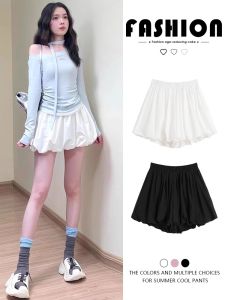 High Waist Loose Casual Cloud Patterned Womens Short Pants Spring Summer New Style A-Line Wide Leg Bloomer Skirt