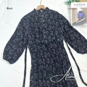 DRESS GAMIS KINARA PAKAIAN WANITA / GAMIS MOTIF / BAJU WANITA / DRESS