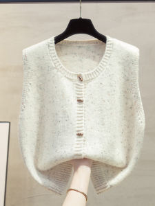 JIANDIYA | Floral Knit Open-Cardigan Vests for Women Casual New Spring Autumn Style