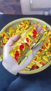 Kẹo Ngậm Vị Bò Húc - Kẹo Bò Húc Tăng Lực - Kẹo Ngậm Vitamin C Vị Bò Húc - Gói To 350g ~ 120 Viên Kẹo - Foody.Taiwan