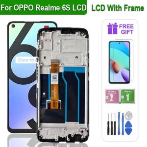 6.5" Display For OPPO Realme 6 LCD RMX2001 LCD Screen Touch Digitizer Assembly Replacement For OPPO Realme 6S RMX2002 Display