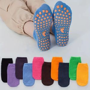 1 Pair New Comfortable Wear Breathable Cotton Anti-Slip Sock Skid Floor Socks Kids Adults