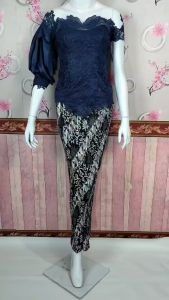 Navier Kebaya Modern Terbaru Bahan Brokat Untuk Wisuda/ Pesta/ Lamaran/ Kondangan/ Seragam Bridesmaid/ Prewedding/ Jaga Kado