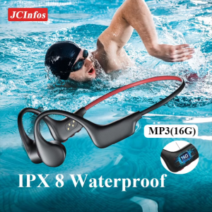【🔥SG STOCK🔥】RICHMENTMALL X6 Bone Conduction Headset IPX8 Waterproof Earbuds Professional Sports Headphones Cycling Headphones Swim Sports Headphones For Outdoor Activities Openrun Wireless Earbuds Bluetooth Earphone