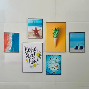 Set 6 bức tranh siêu đẹp siêu xinh giá rẻ có sẵn keo 2 mặt không cần khoang tường
