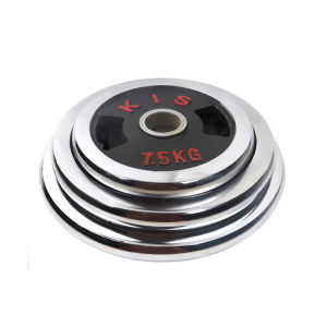 Gym Fitness Mens Dumbbell Barbell Plated Small Hole Electroplating Shared Plate Hand Grip Plate Sports Health Training Equipment