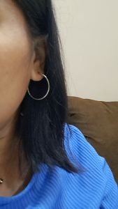 Lanz Anting Perak Dewasa Disko Titanium 18K (Silver)