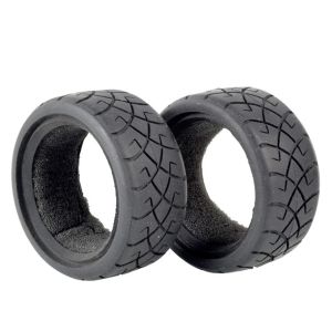 2/4Pcs High Grip Soft Tires for 1:10 RC On-Road Car - Fit Tamiya M05 M06 M07 Touring Models Upgrade Rubber Wheels