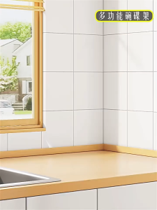 【SPOETRY】2 Layer Dish Rack with Drainer Tray Kitchen Organiser Stainless Steel Kitchen Drain Rack For Dishes/Knives/Cups/Cutting Boards