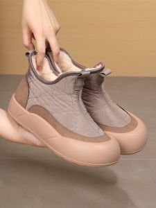 2024 Winter New Arrival Traditional Beijing Cotton Shoes Womens Fleece-lined Heattech Mothers Cotton Boots Non Slip Thickened Sheep Wool Snow Boots