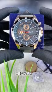 SRD Jam Tangan Sport Pria Kulit Model Terbaru Fashion Keren Mewah Elegan Tahan Air Kedalaman 30 Meter Fitur Tanggal Aktif Luminous Aktif Nyala Ditempat Gelap Kaca Hardlex Glass Tebal Tahan Gores Bercahaya Trendy Kekinian Gratis Box - JV1