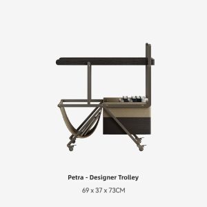 Movable Side Table Cart