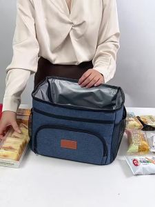 Large Capacity Leak Proof Lunch Backpack Thermal Large Picnic Cool and Warm Insulated Bag Outdoor Storage Shoulder Bag