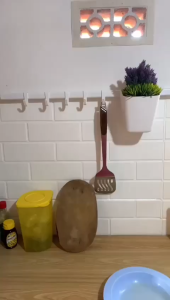 IKEA SUNNERSTA Batang Beserta 4 Kait dan 2 Wadah