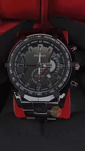 STALIO Jam Tangan Pria FNGEEN Sporty Bisnis Jam Tangan Pria Kuarsa Analog Tahan Air 30M Jam Tangan Pria Stainless Steel Luminous Bercahaya Jam Tangan Pria Hot Kalender Kaca Hardlex Tahan Gores Jam Tangan Pria Desain Mewah Trendy Kasual Elegan Populer-J98