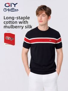 GYgoldlion | Silk Blend Breathable T-Shirt