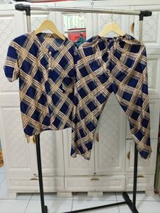baju setelan cp wanita kancing