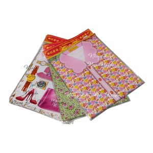 (Giá sỉ 20 bộ)Hàng mã bộ quần áo kiểu nữ trẻ/Giấy cúng bộ quần áo bà kèm phụ kiện