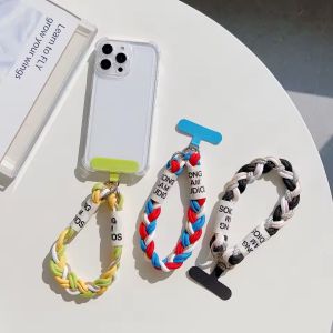 Cute Mobile Phone Lanyard Hanging Decoration Can Be Carried Twist Rope Anti-loss Pendant Fashion Strong Wrist Short Straps Band