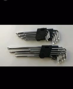 Kunci L Panjang 9 Piece Ball Point Hex Key Kunci L Set Perlengkapan Rumah Alat Pertukangan Renovasi Rumah Perkakas Kunci Set